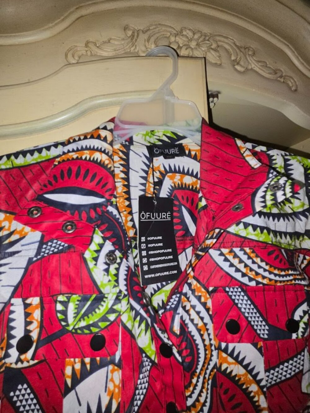 OFUURE X FARM Rio-esque High Neck Puff Sleeve Romper Onesie High Waisted Shorts - Picture 3 of 4
